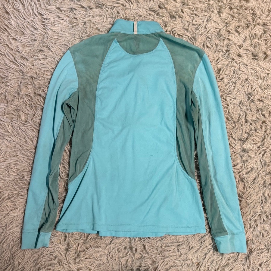 FITS Women’s Medium Blue Fits Long Sleeve Horseback Riding Sunshirt (5)