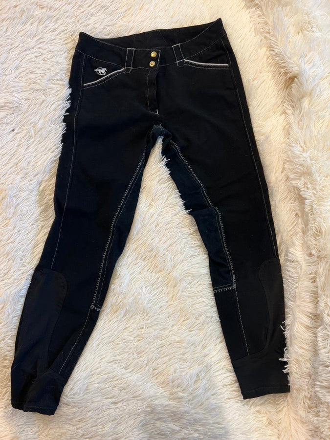 Black and white piper breeches