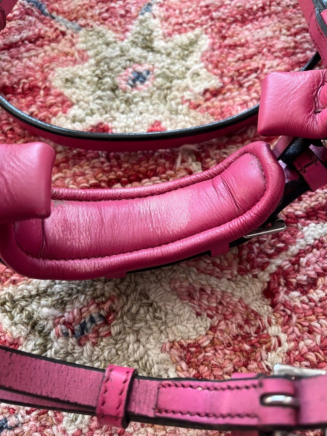 Halter Ego “The Barbie Pink Leather Snaffle Bridle”