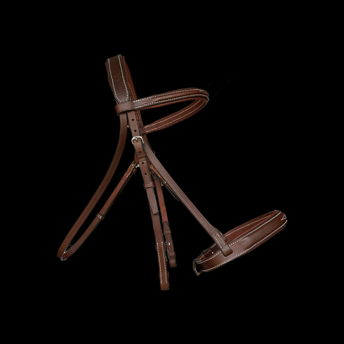 🧡 HOP LA Sellerie 🧡 HOPLA Sellerie Hunter Bridle With Fancy Stitching (2)