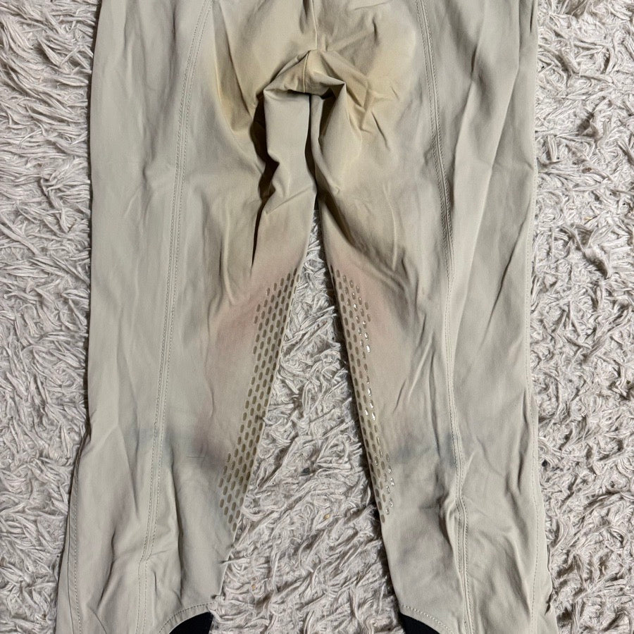 EQUILINE Women’s Size IT42 Tan Equiline Knee Patch Horseback Riding Breeches (5)