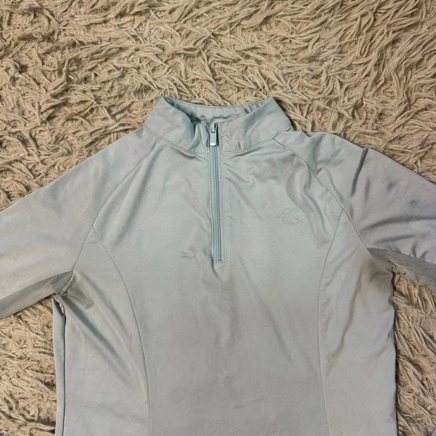 SMARTPAK Girl’s Small Blue Smartpak Long Sleeve Horseback Riding Sunshirt (2)