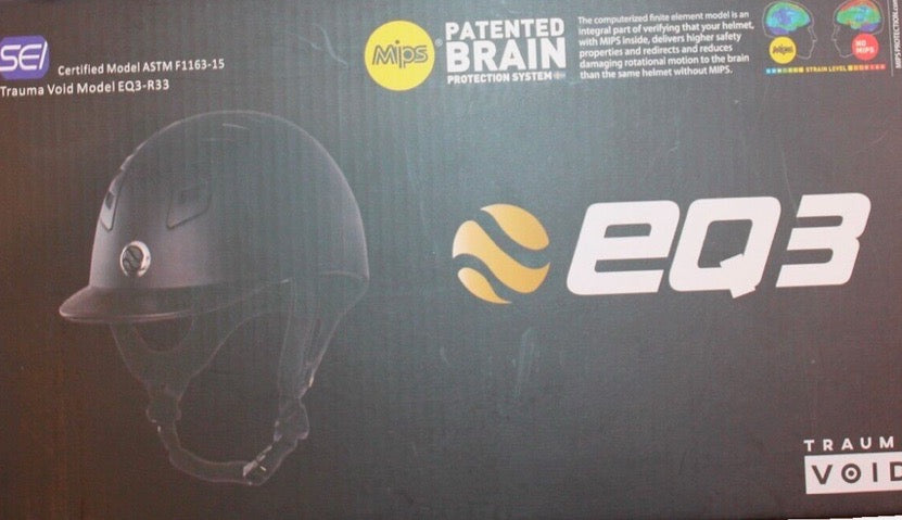 NEW Trauma Void EQ3 Smooth Shell Helmet Brown Microfiber Equestrian Helmet 58 CM