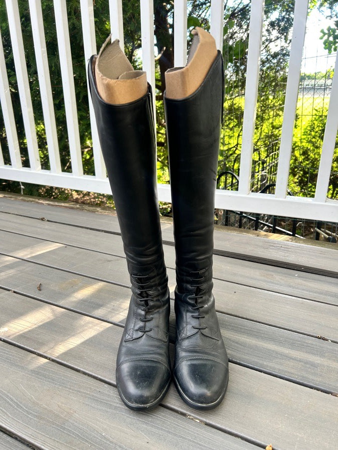 Black Ariat Ladies Heritage Contour II Field Boots