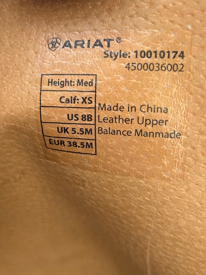 Black Ariat Ladies Heritage Contour II Field Boots