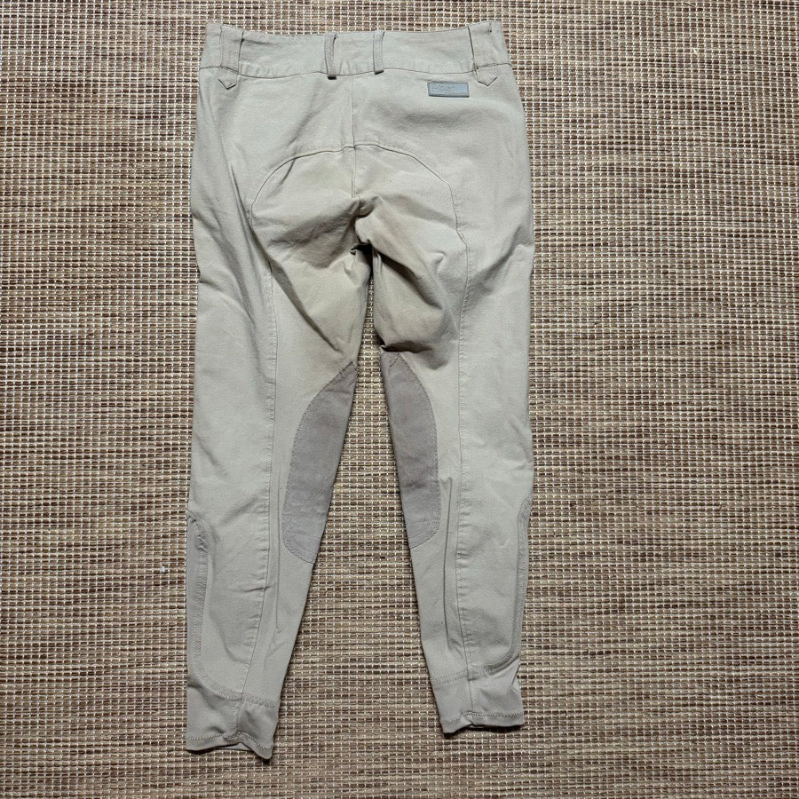 Women’s Size 28 Tan Smartpak Knee Patch Horseback Riding Breeches. Good Cond.