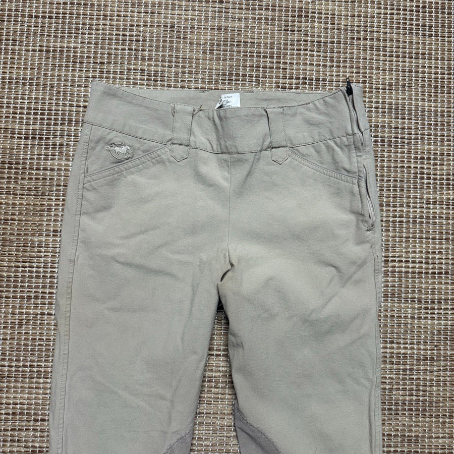 Women’s Size 28 Tan Smartpak Knee Patch Horseback Riding Breeches. Good Cond.