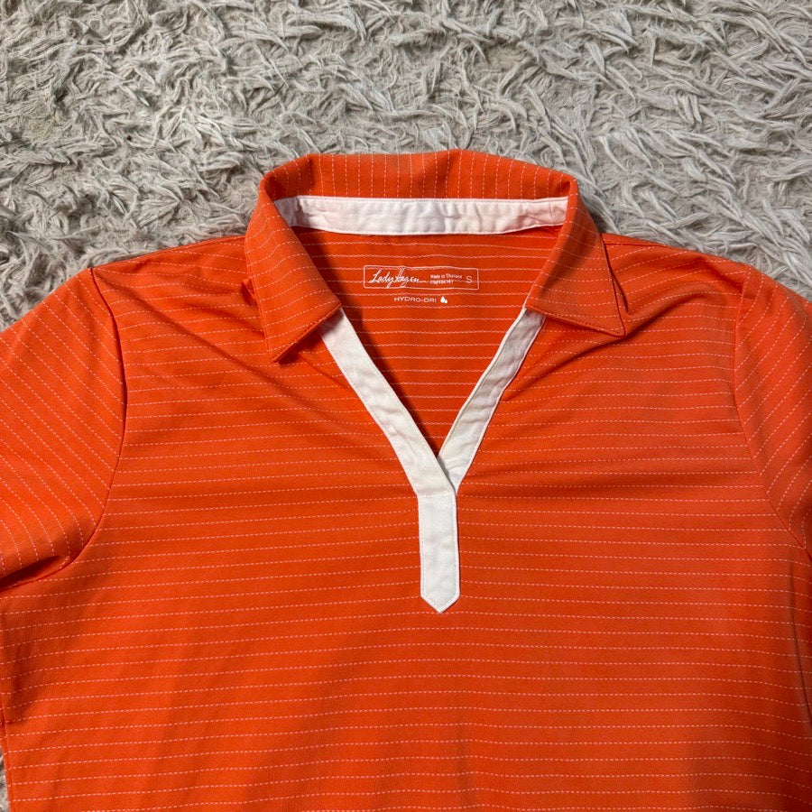 Other Women’s Small Orange Lady Hagen Short Sleeve Activewear Golf Polo Shirt. Good Co (2)