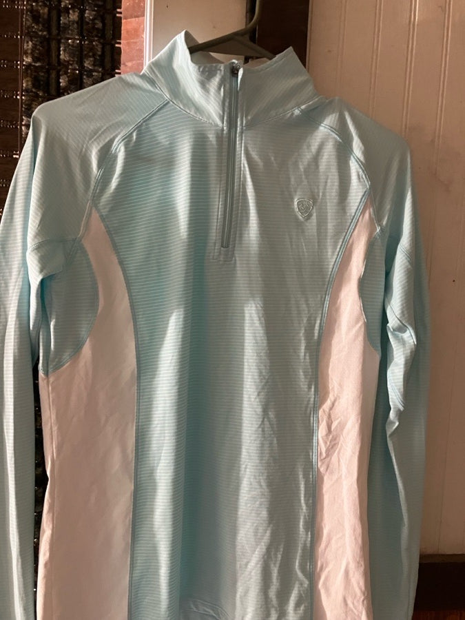 ARIAT Ariat heat series long sleeve top M pale blue (2)