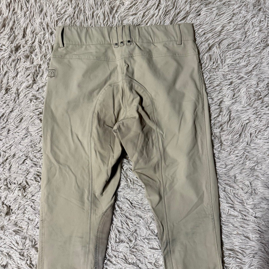 Women’s Size 30L Tan Romfh Knee Patch Horseback Riding Breeches