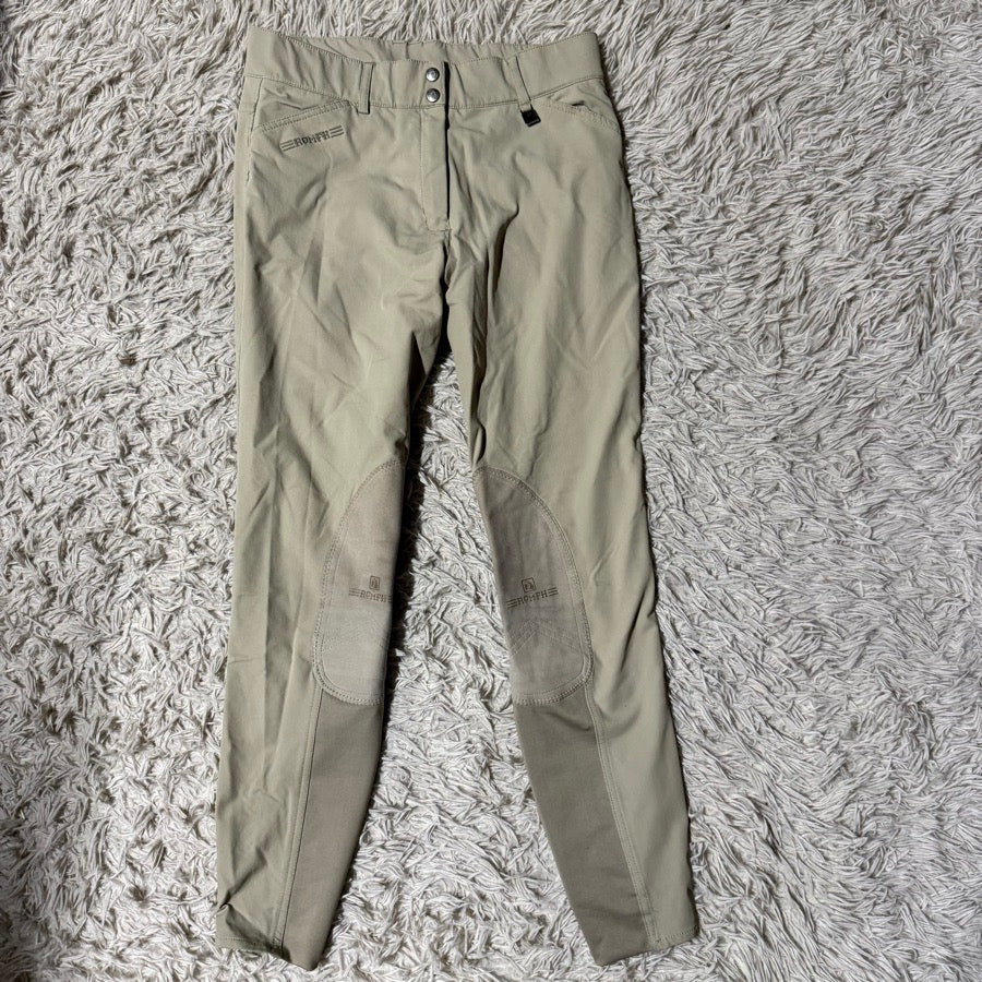 Women’s Size 30L Tan Romfh Knee Patch Horseback Riding Breeches