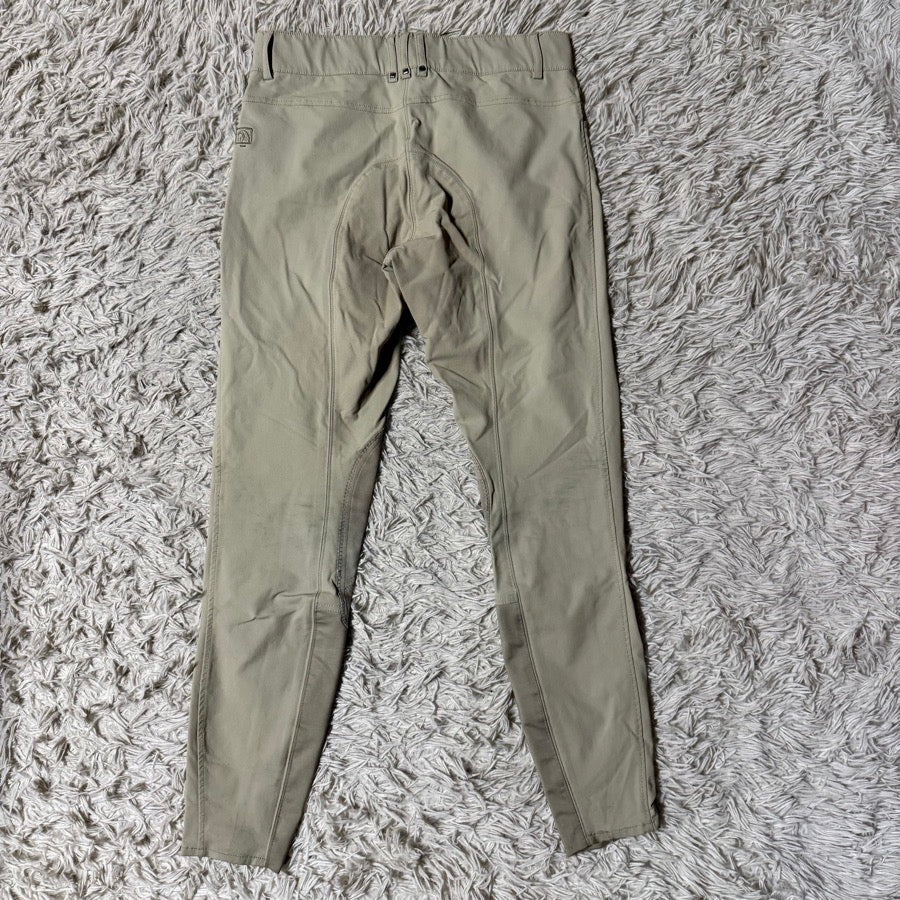 Women’s Size 30L Tan Romfh Knee Patch Horseback Riding Breeches