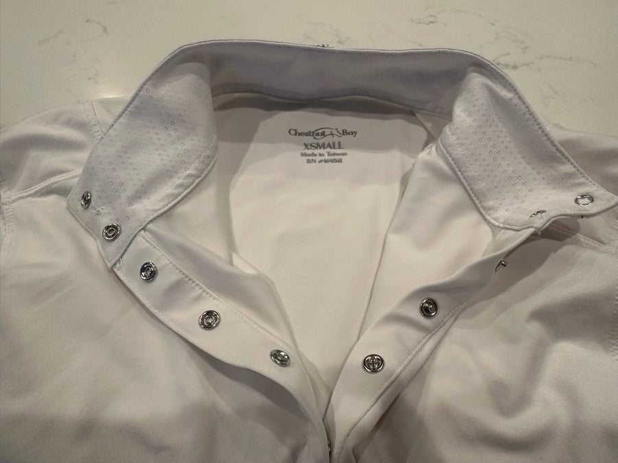 Other Chestnut Bay Equestrian / Horseback Riding White Show Shirt (XS) (3)