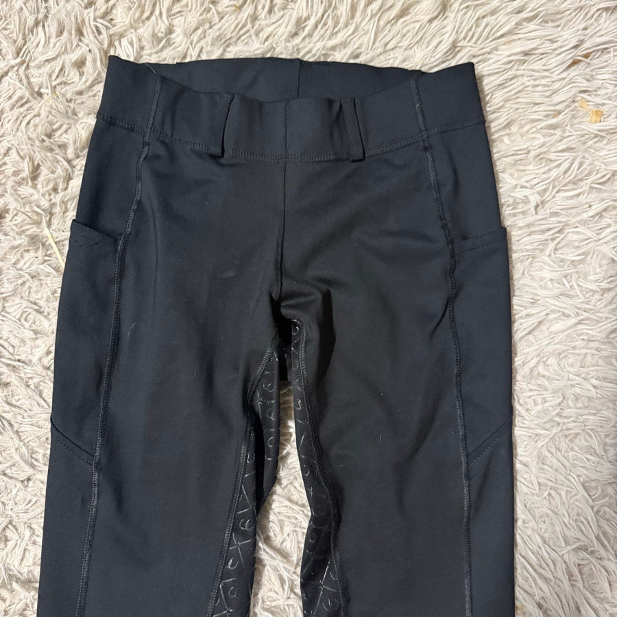 Women’s Size 26 Black Ovation Full Seat Horseback Riding Tights Breeches
