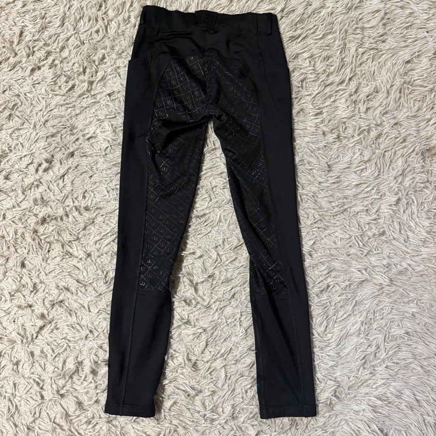 Women’s Size 26 Black Ovation Full Seat Horseback Riding Tights Breeches
