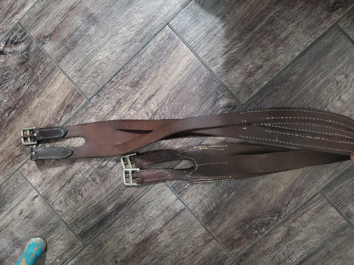 48" leather girth