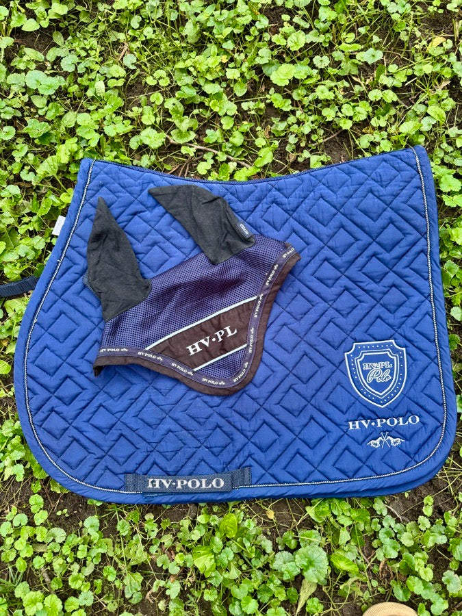 Other HV Polo Saddle Pad & Ear bonnet 💙💛
