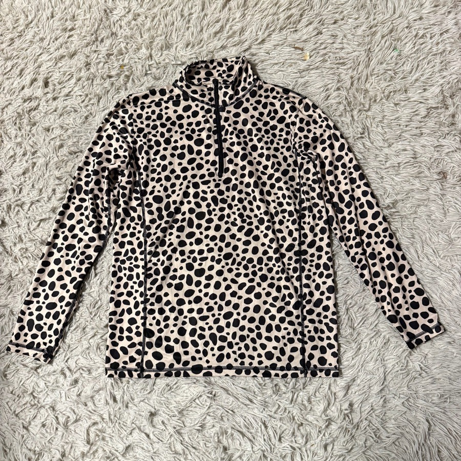 Other Women’s Large Cheetah Pattern Long Sleeve Horseback Riding Sunshirt