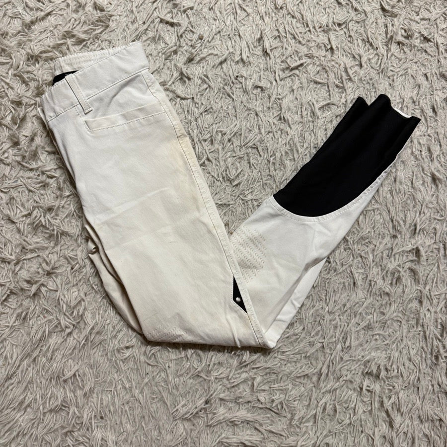 EQUILINE Women’s Size IT40 White Equiline Knee Patch Horseback Riding Breeches