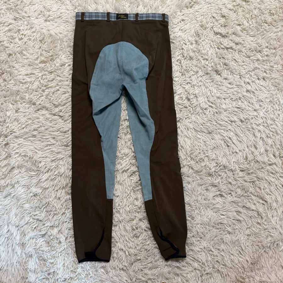 Women’s Size 26L Brown Golden Dress Full Seat Horseback Riding Breeches. Good Co
