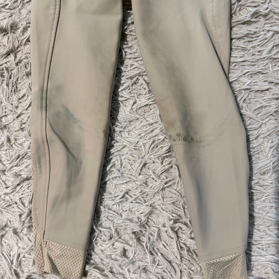 Girl’s Size 12 Tan Ariat Knee Patch Horseback Riding Breeches