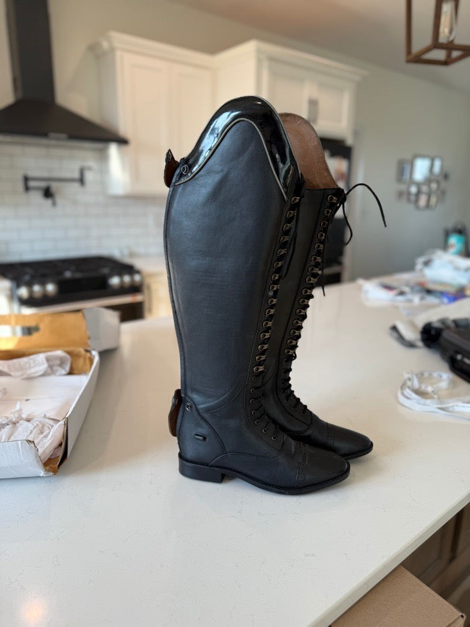 Other Wide boot company lace up boot