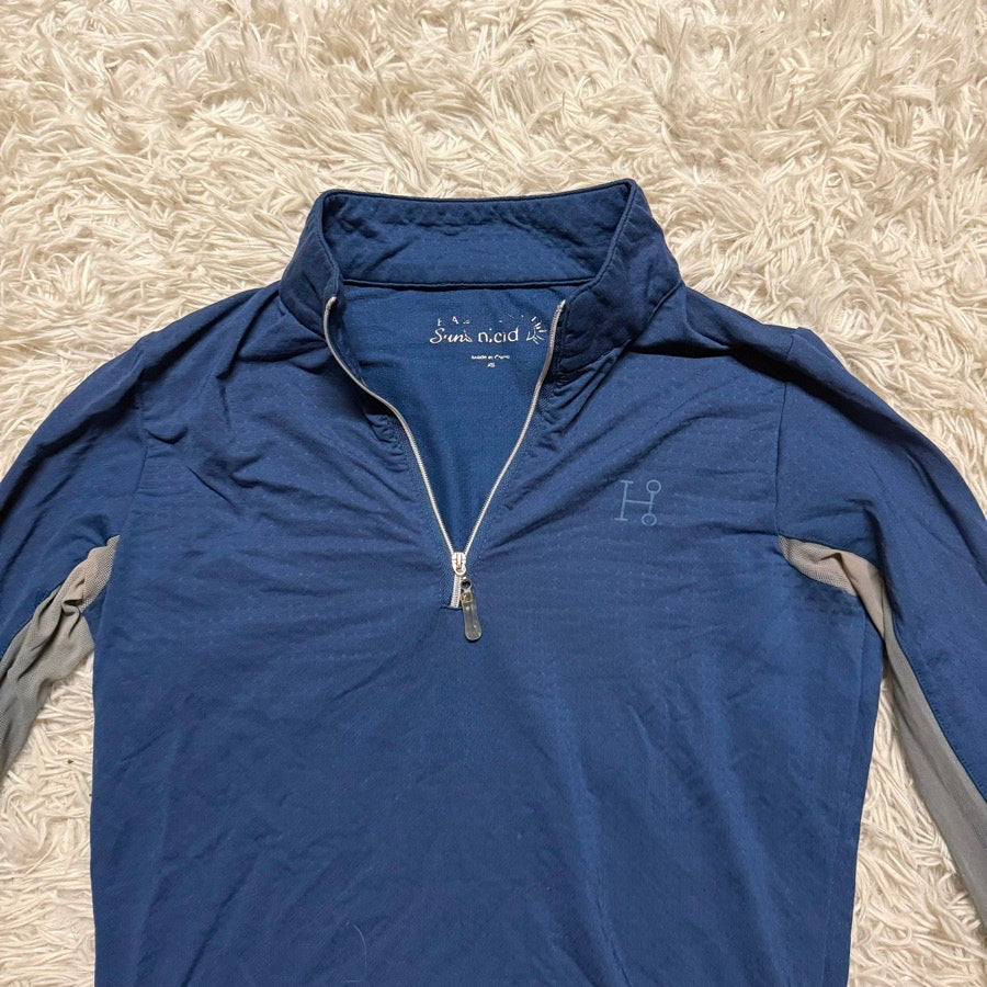 Women’s XS Blue Smartpak Hadley Long Sleeve Horseback Riding Sunshirt. Good Cond