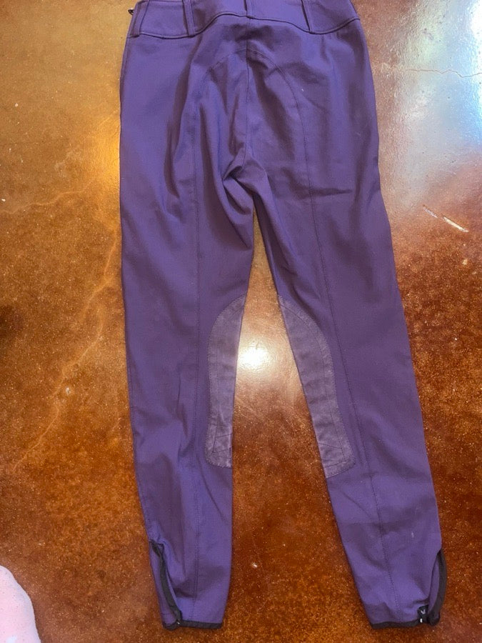 Tailored Sportsman Low Rise Side Zip Breeches Size 24
