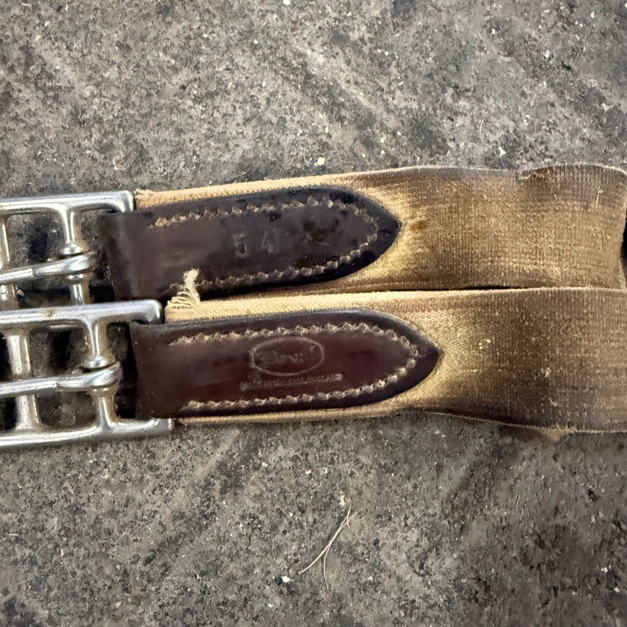 BEVAL 54” Beval Brown Leather Horseback Riding English Belly Girth (4)