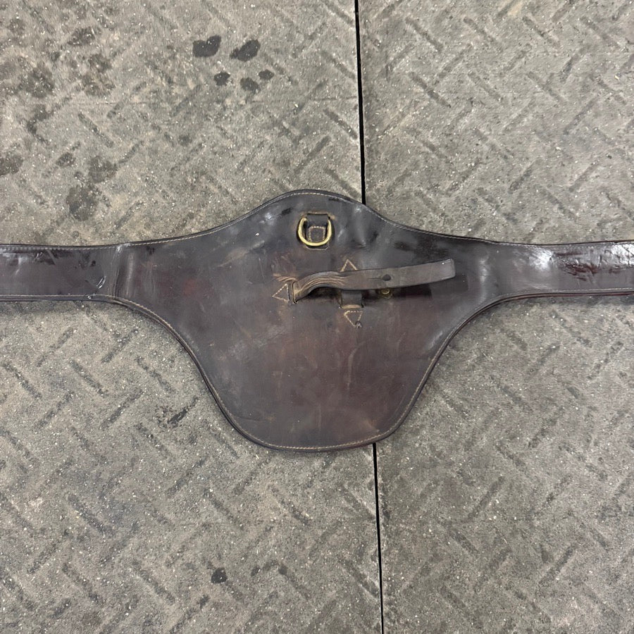 BEVAL 54” Beval Brown Leather Horseback Riding English Belly Girth (2)