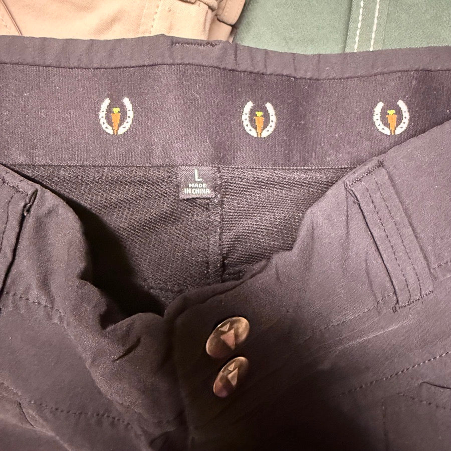 KERRITS Women’s Large Black Kerrits Knee Patch Horseback Riding Breeches (7)