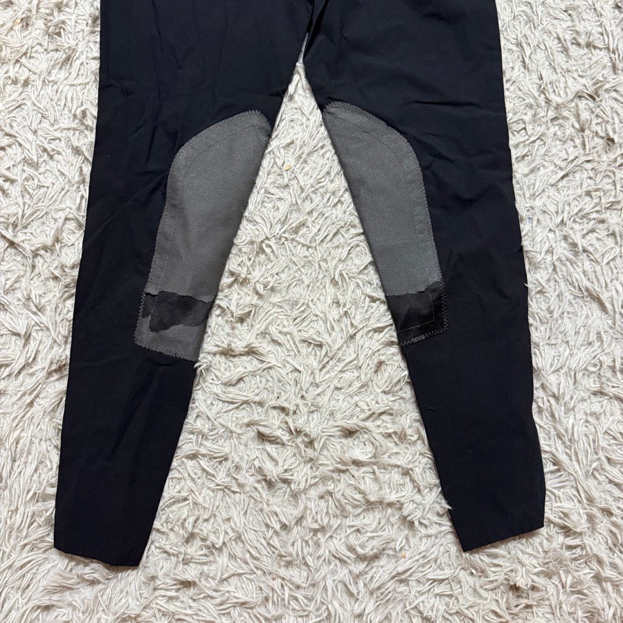KERRITS Women’s Large Black Kerrits Knee Patch Horseback Riding Breeches (6)