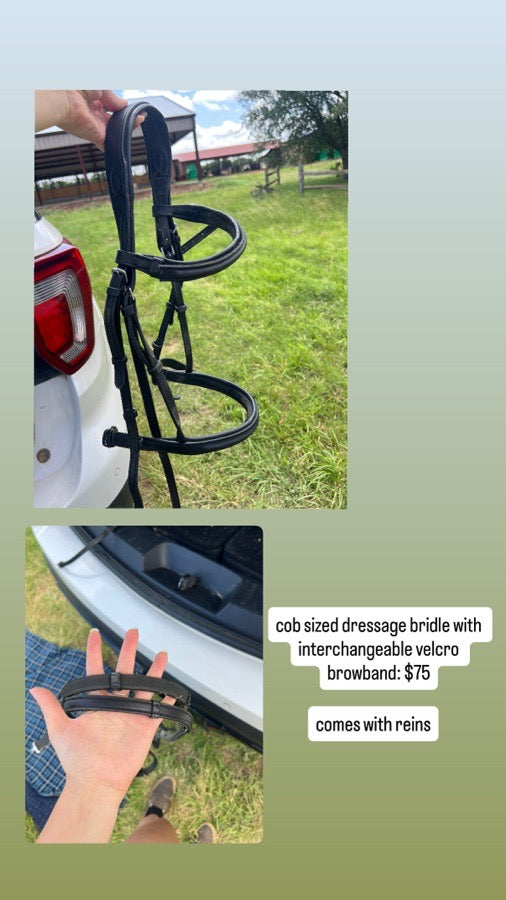 Other Black cob bridle with reins