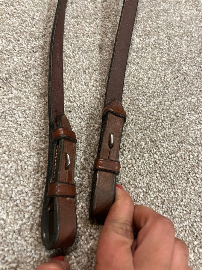 52” Cob Rope/Leather Reins