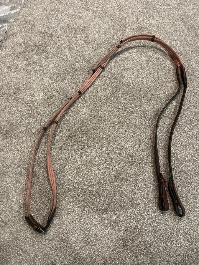 52” Cob Rope/Leather Reins