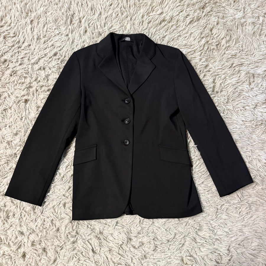GRAND PRIX Child’s Size 18R Slim Black Grand Prix Horseback Riding Show Coat. Good Cond.