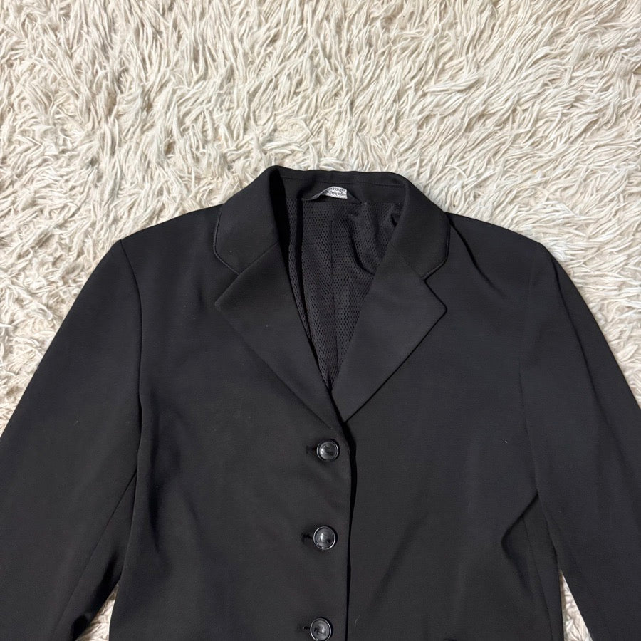 GRAND PRIX Child’s Size 18R Slim Black Grand Prix Horseback Riding Show Coat. Good Cond. (2)