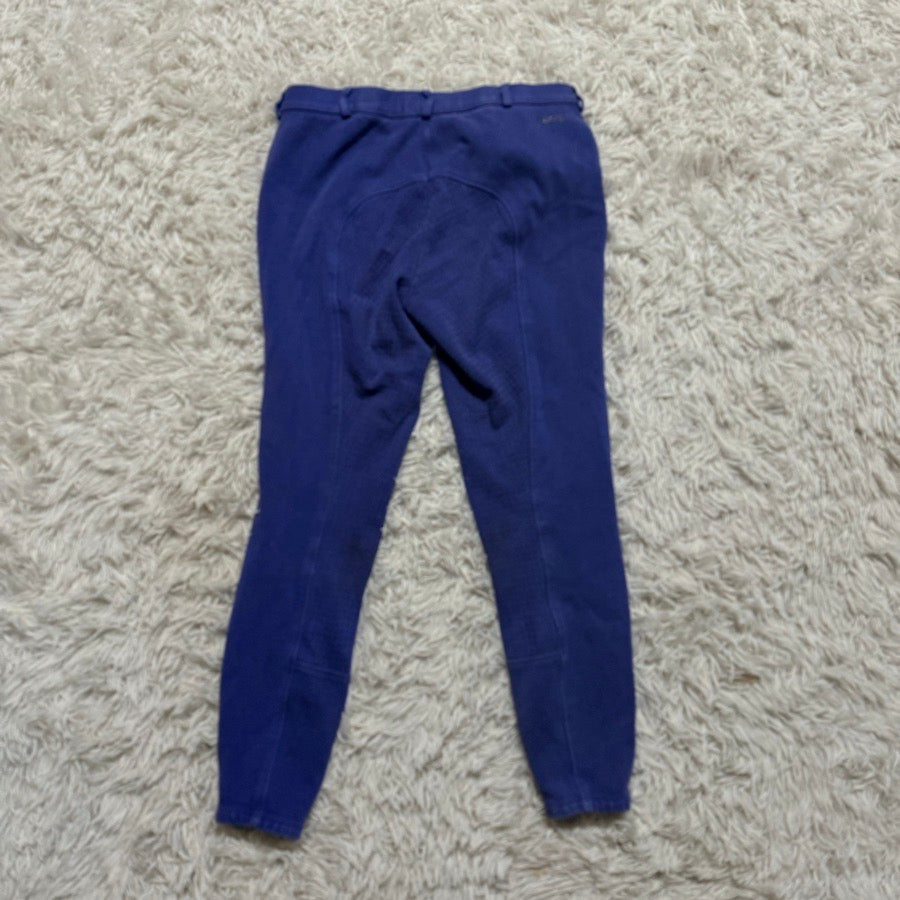 Women’s Size 28 Purple Horze Full Seat Horseback Riding Breeches. Good Condition
