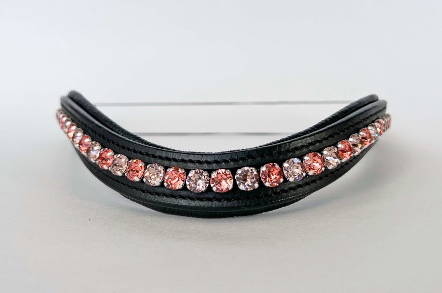 Rose / Pink Crystal Browband