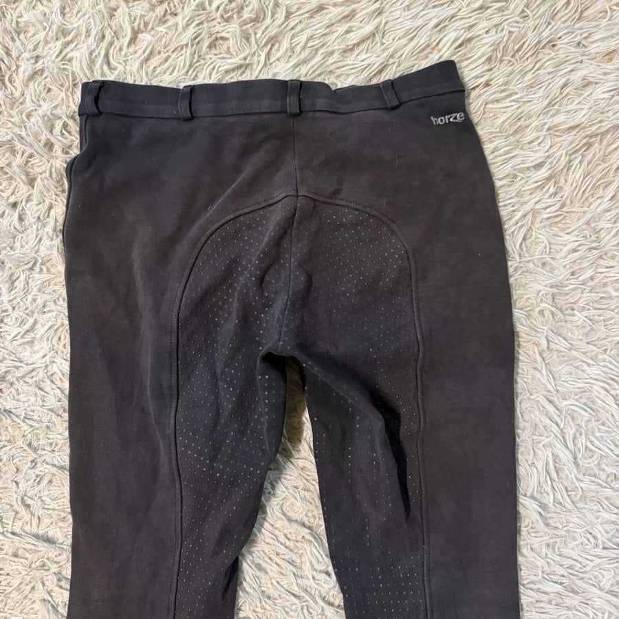 Women’s Size 28R Black Horze Full Seat Horseback Riding Breeches
