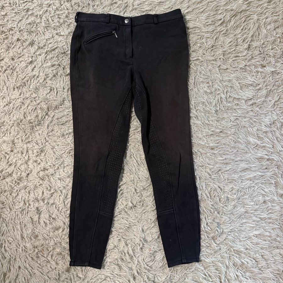 Women’s Size 28R Black Horze Full Seat Horseback Riding Breeches