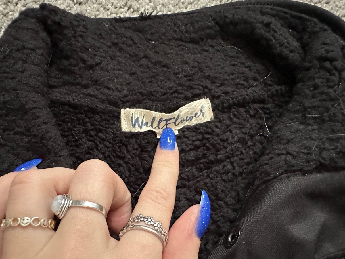 Medium Sherpa 1/4 snap sweatshirt