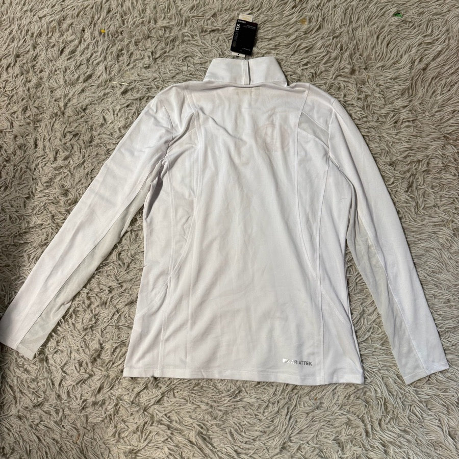 ARIAT New Women’s Large White Ariat Long Sleeve Horseback Riding Sunshirt (5)