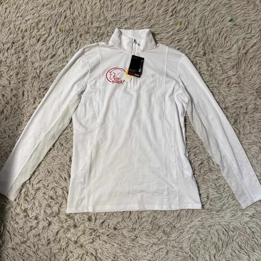 ARIAT New Women’s Large White Ariat Long Sleeve Horseback Riding Sunshirt