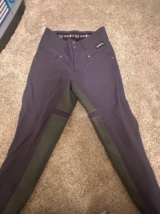 kerrits full seat size small stone grey breeches!