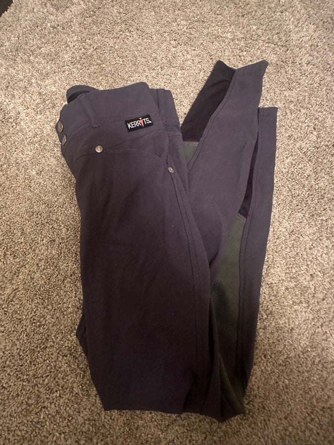 kerrits full seat size small stone grey breeches!