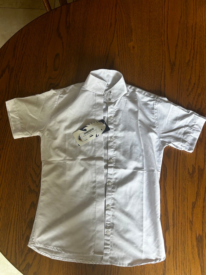 Kids coolmax white show shirt