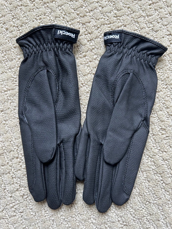 Roeckl Gloves Black Size 7.5