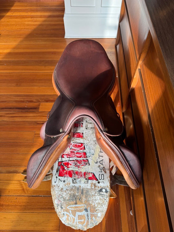 17.5” 2006 Devoucoux Chiberta Monoflap Saddle - Full Calf - 2 Flaps