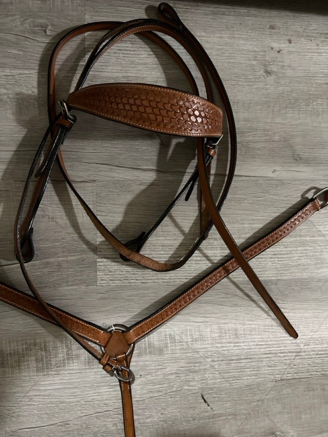 Bridle and breast collar set /w reins